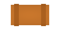 Orange Bedroll item from Unturned