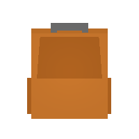 Orange Daypack item from Unturned