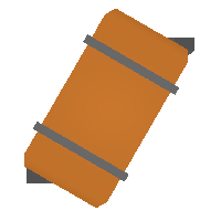 Orange Dufflebag item from Unturned